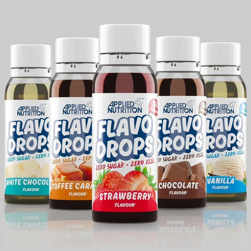 Applied Nutrition Flavo Drops arôme vanille zéro calorie zéro sucre