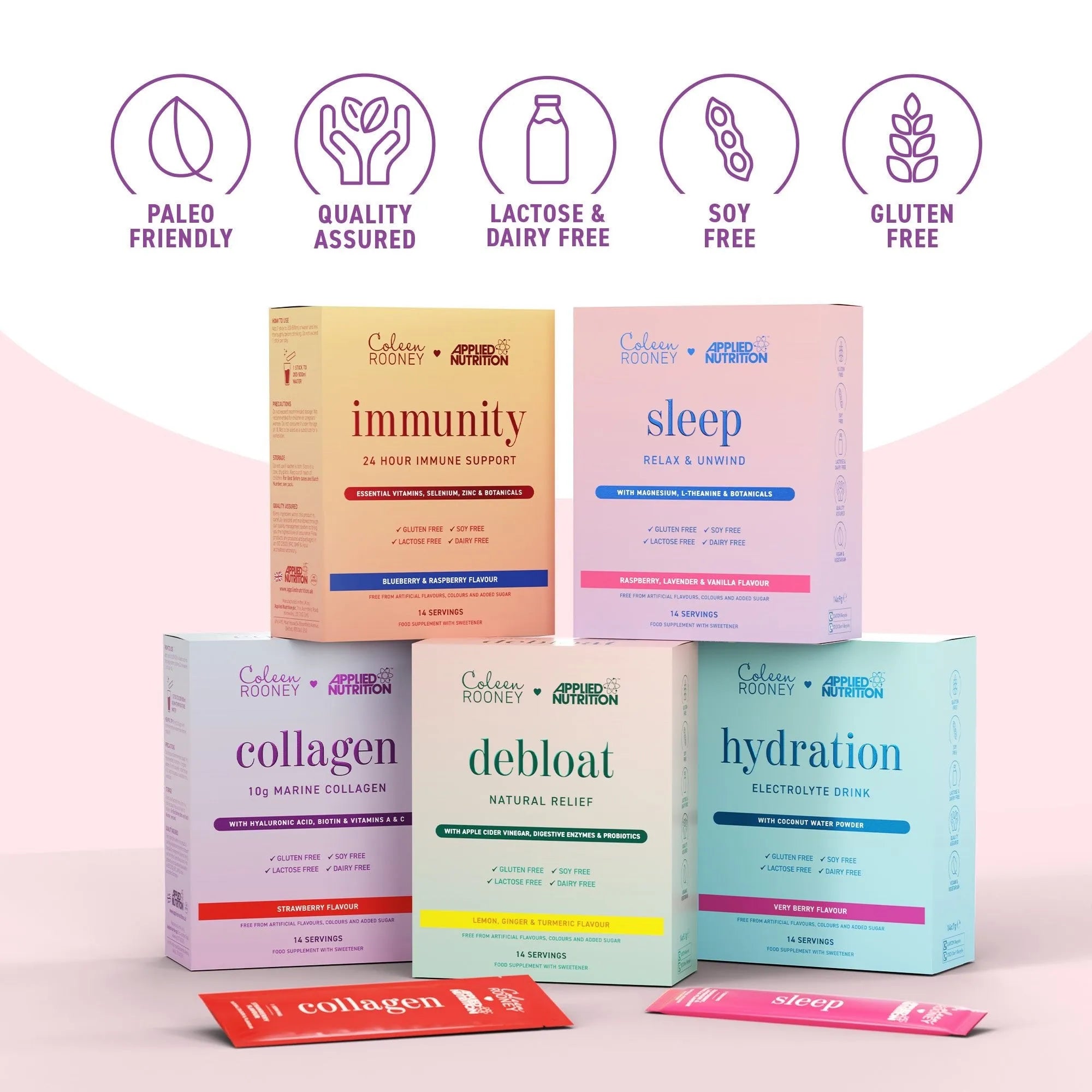 Coleen Rooney Marine Collagen collagène marin fraise 14 sticks
