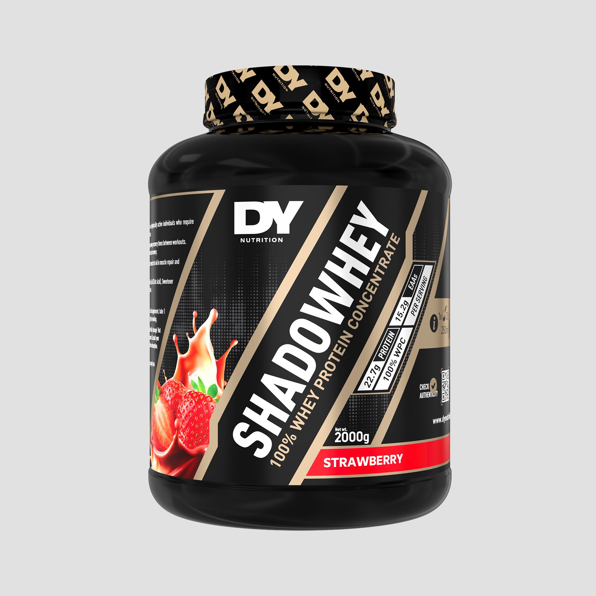 DY Nutrition Shadowhey Whey Protéine 2 kg goût fraise