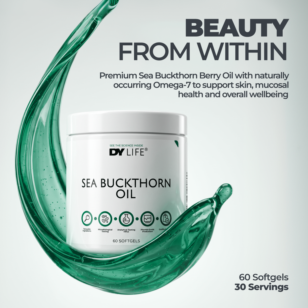 DY Life Huile d'Argousier Gélules 60 Capsules Oméga-7