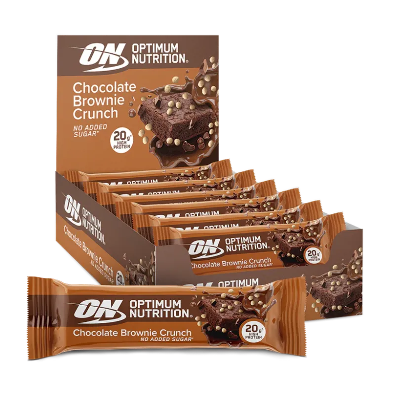 Optimum Protein Bars Brownie Chocolat 65 g 20g Protéines