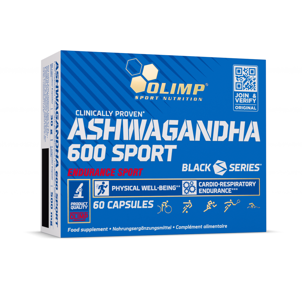 Olimp Ashwagandha 600 Sport Edition gélules 60 stress énergie