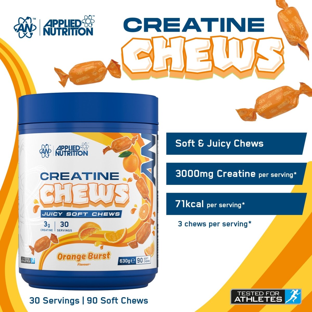 Applied Nutrition Creatine Chews 3g mix 90 chews