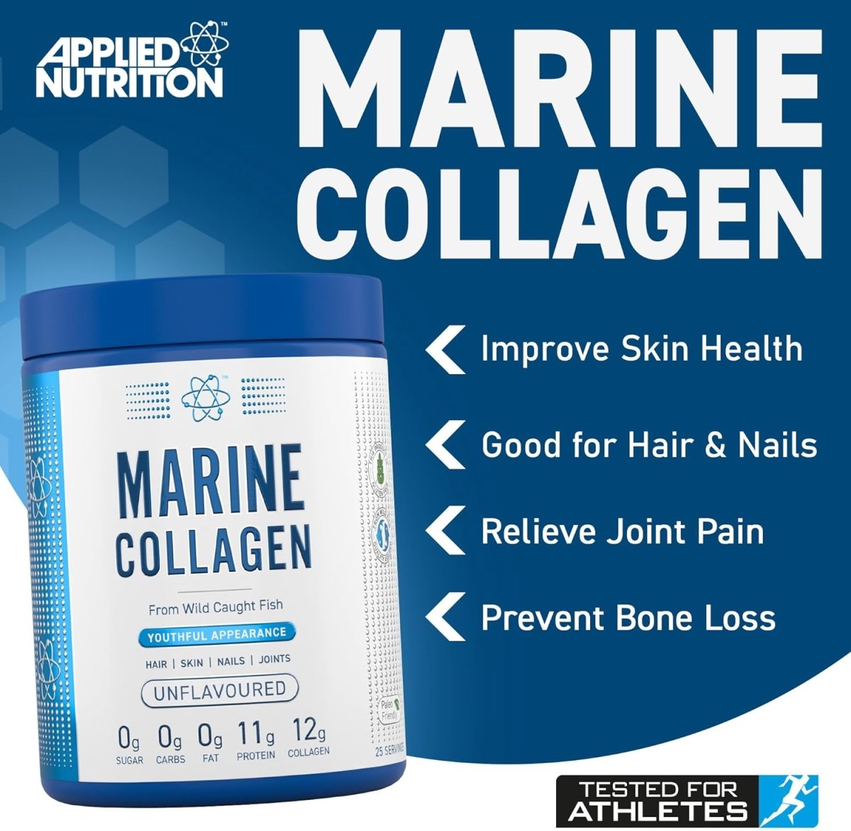 Applied Nutrition Collagen collagène marin poudre nature 300g