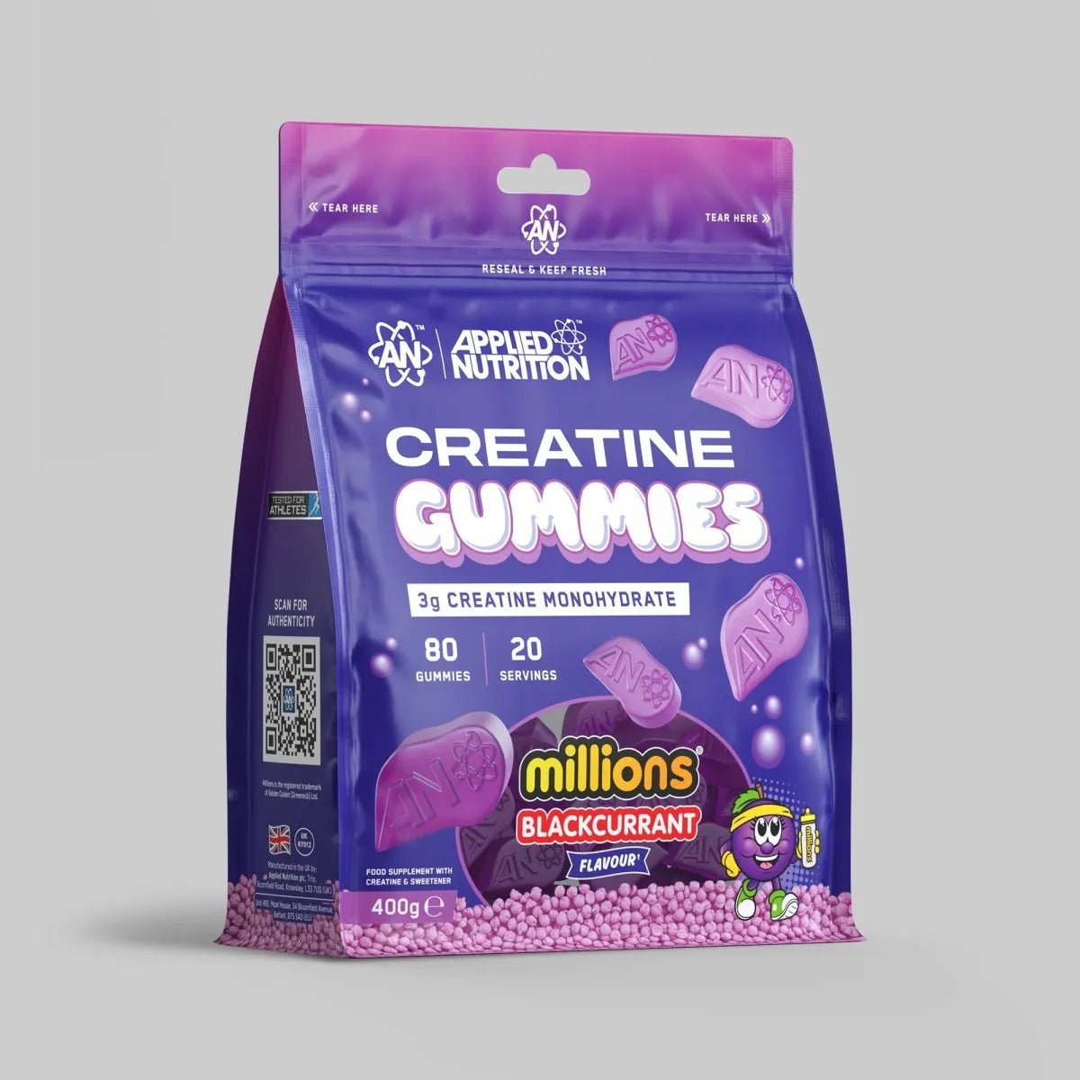 Applied Nutrition Creatine gummies framboise bleue 20 doses