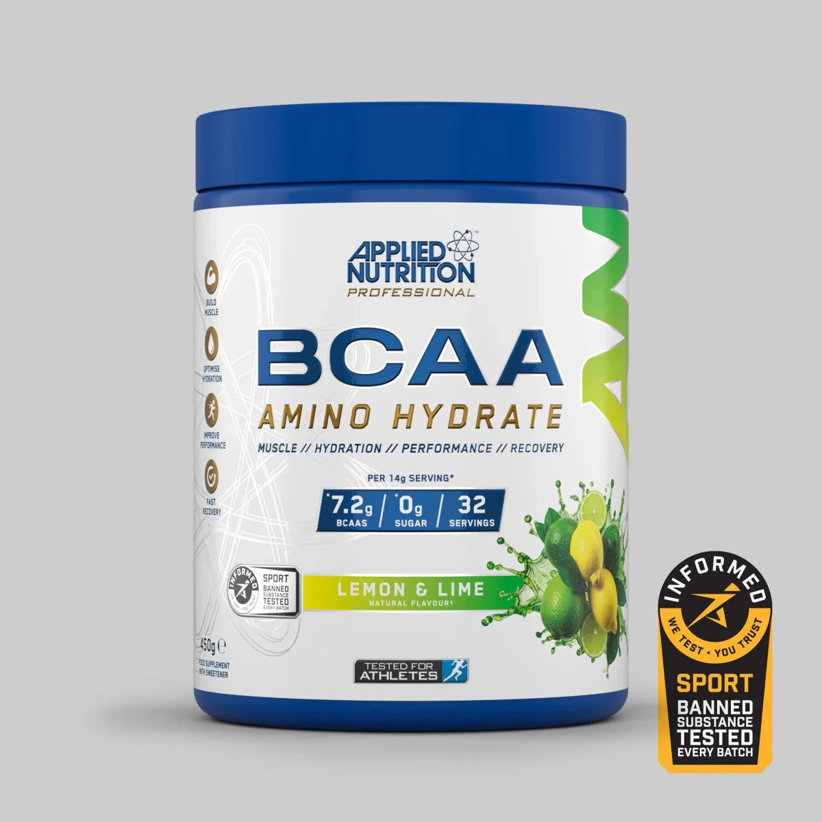 Applied Nutrition BCAA Amino Hydrate Icy Blue Raz 450 g