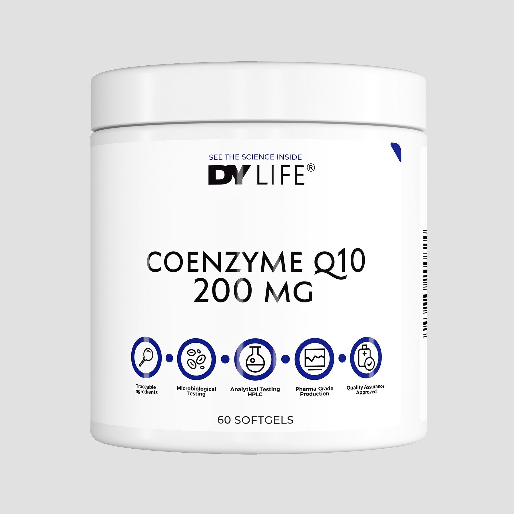DY Nutrition DY Life coenzyme Q10 200 mg 60 softgels énergie