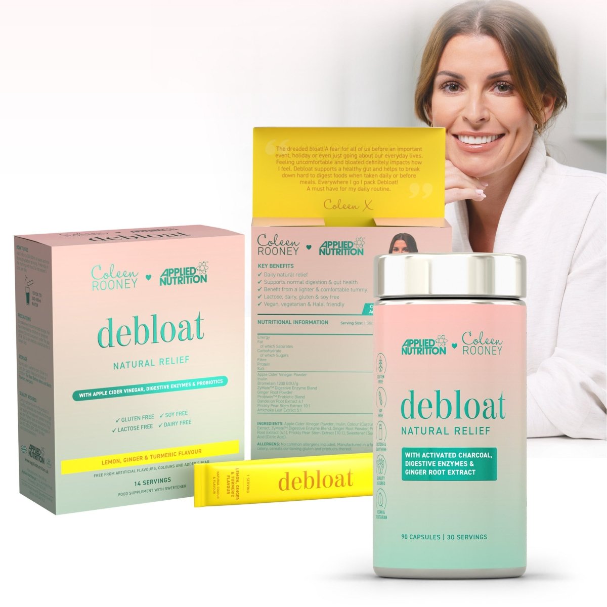 Applied Nutrition Coleen Rooney Debloat Bundle Ananas 14+90