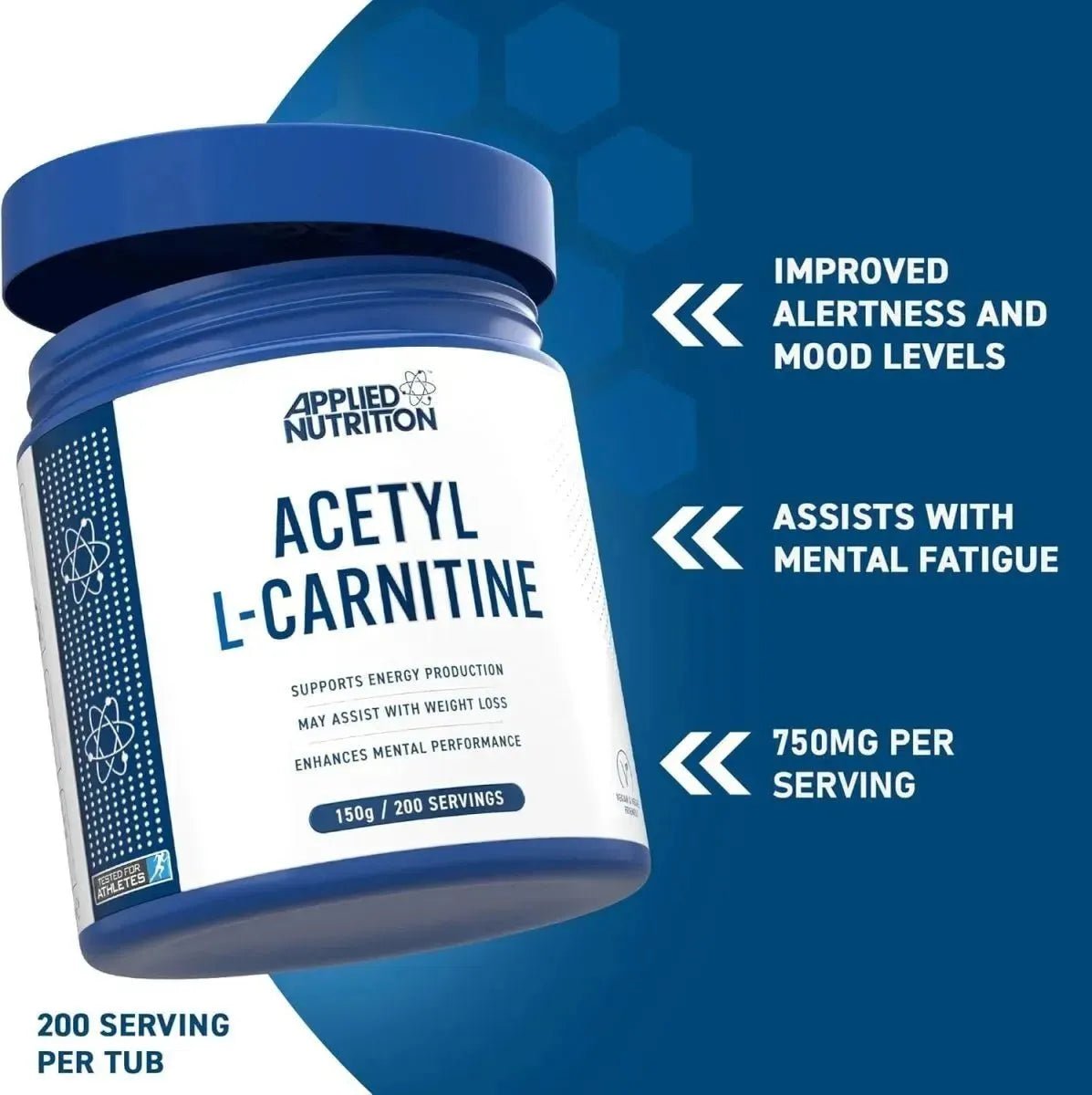 Applied Nutrition Acetyl L-Carnitine Poudre 150 g