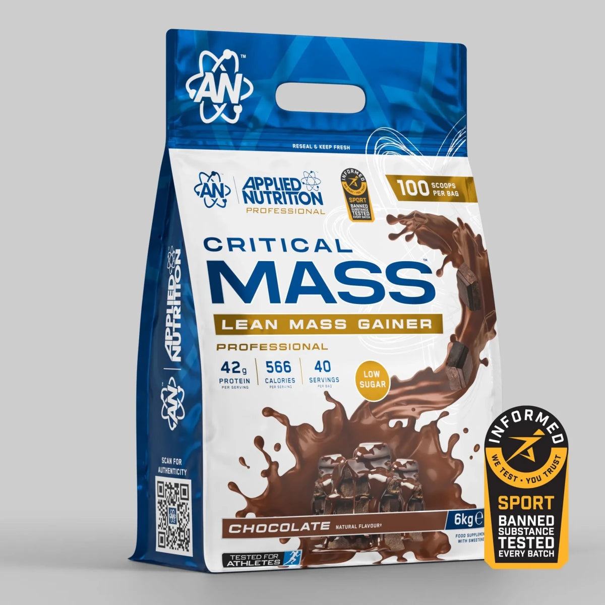 Applied Nutrition Critical Mass Gainer Masse Chocolat 2,4 kg