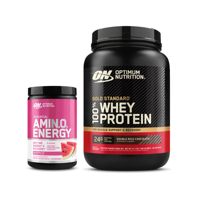 Optimum Nutrition Dynamic Duo Bundle Pré-Workout + Whey Récupération