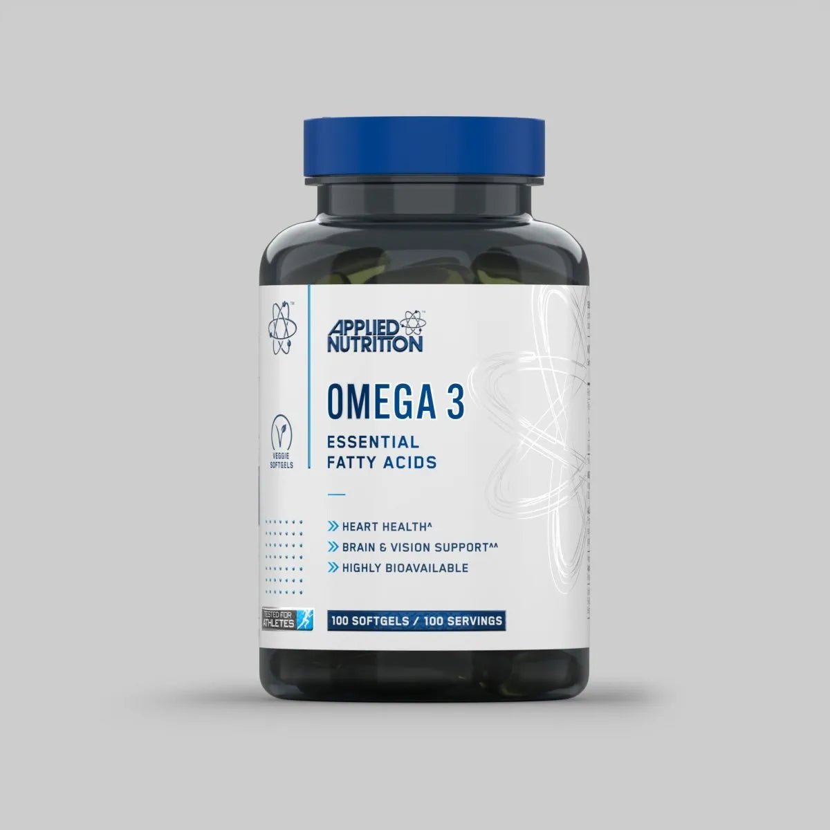 Applied Nutrition Omega 3 oméga 3 EPA DHA 100 softgels vitamine E