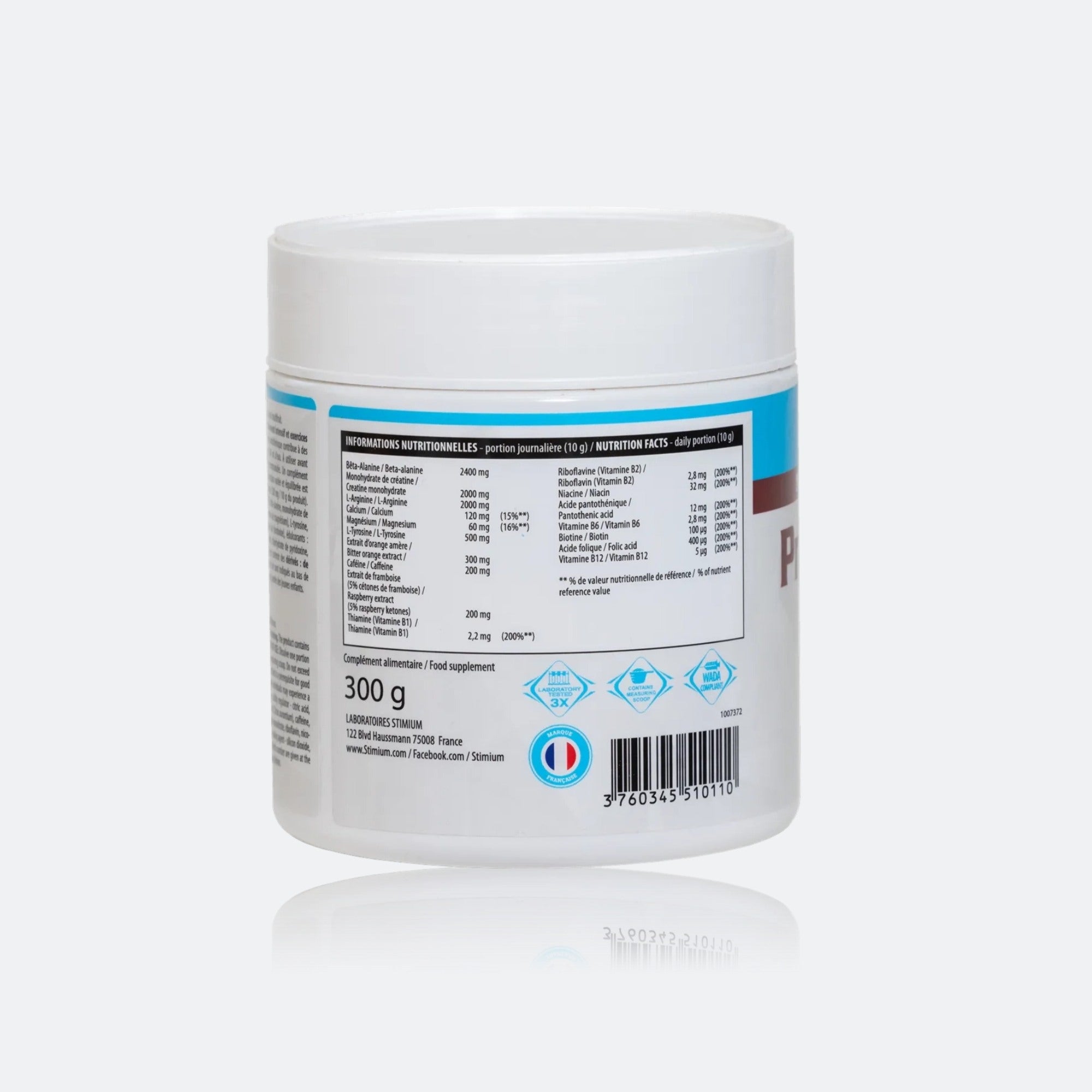 Stimium Endurance PreWorkOut Max multifruit 300 g caféine