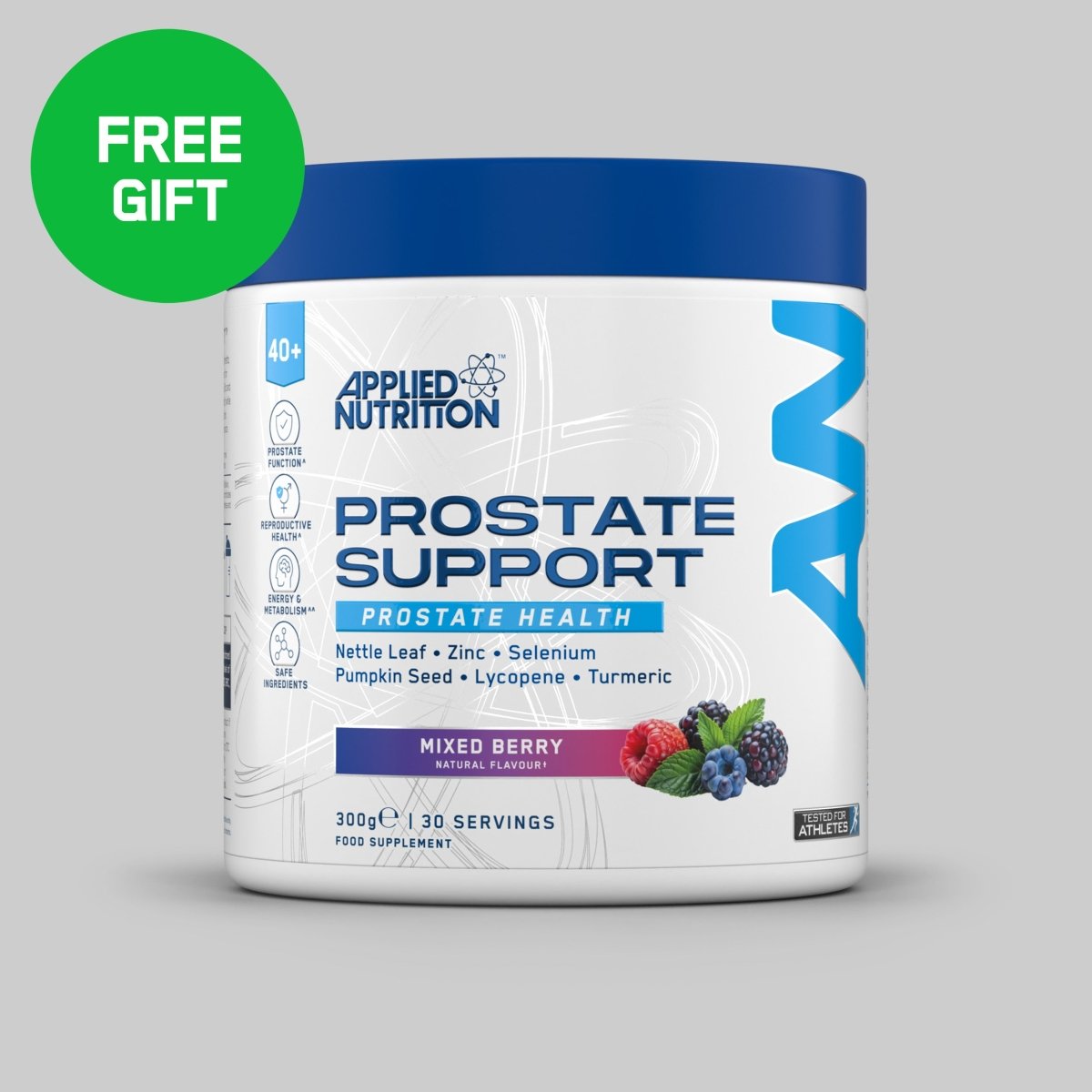 Applied Nutrition 40+ Prostate poudre Fruits Rouges 300g