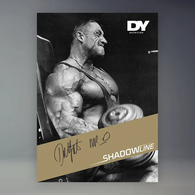 DY Nutrition Dorian Yates poster signé D 50x70 cm