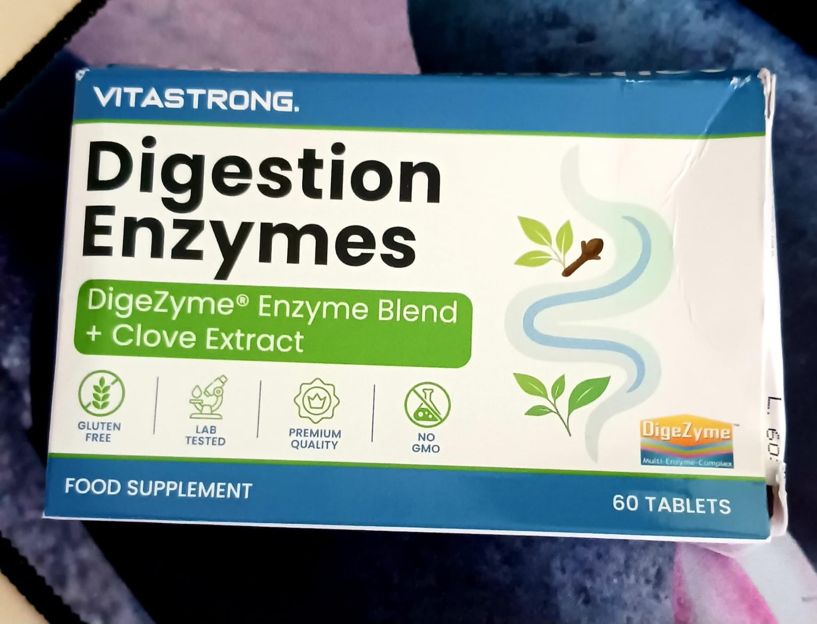 Vitastrong Digestion Enzymes Digestives 60 comprimés DigeZyme