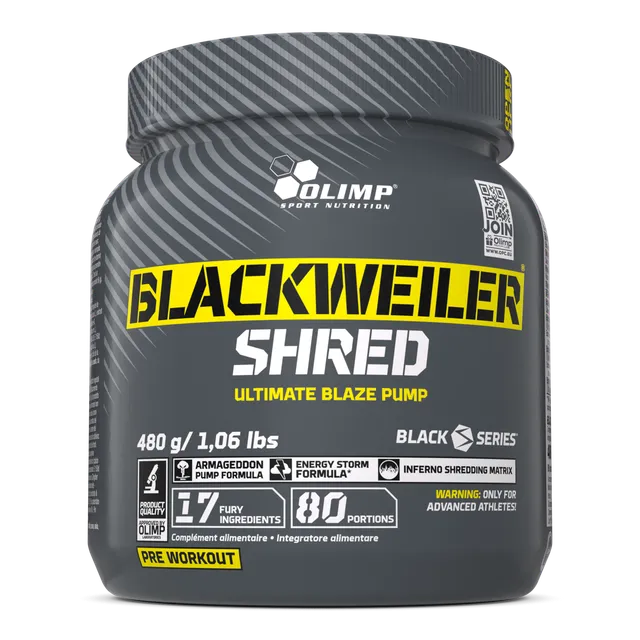 Olimp Blackweiler Shred pré-workout énergie 480 g