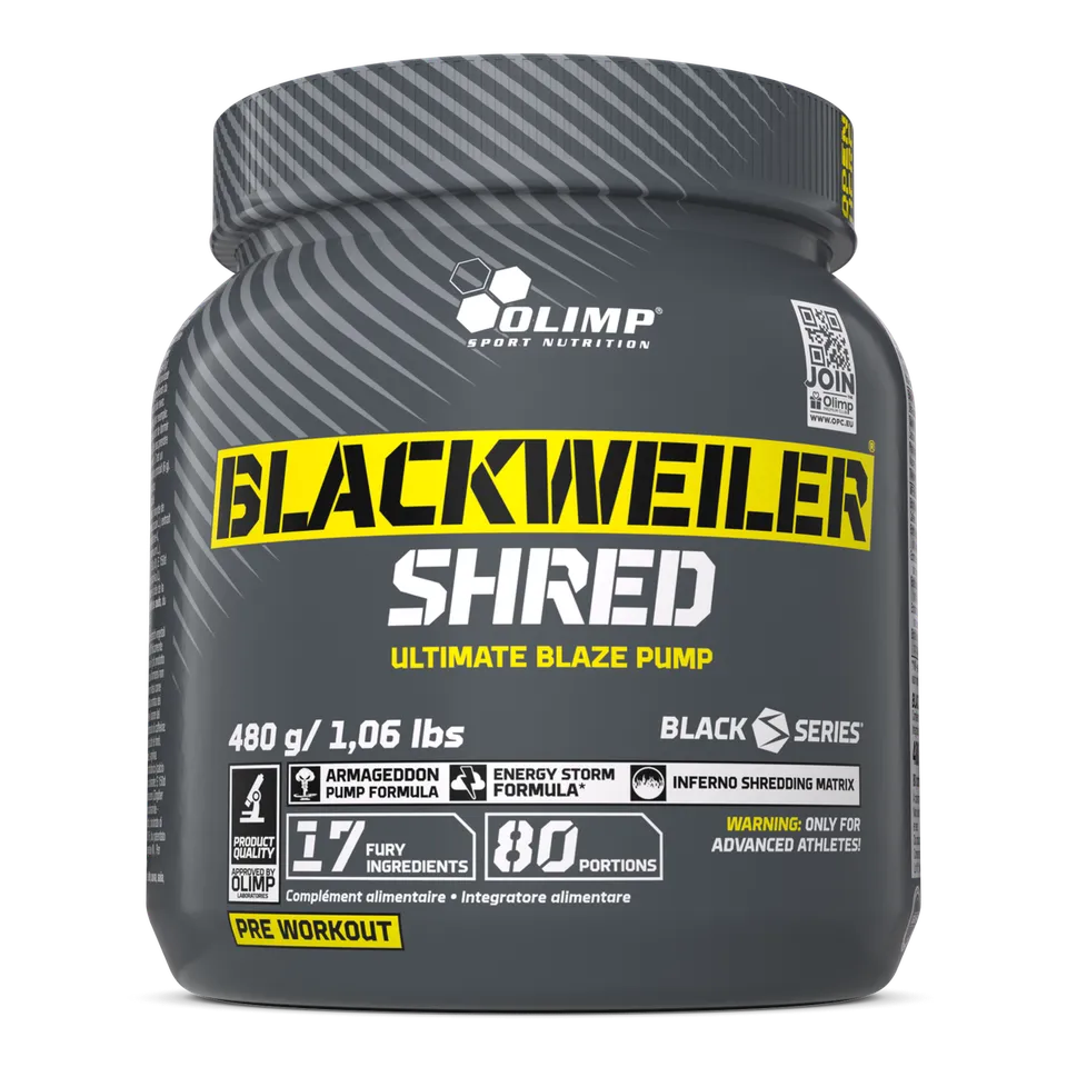 Olimp Blackweiler Shred pré-workout énergie 480 g
