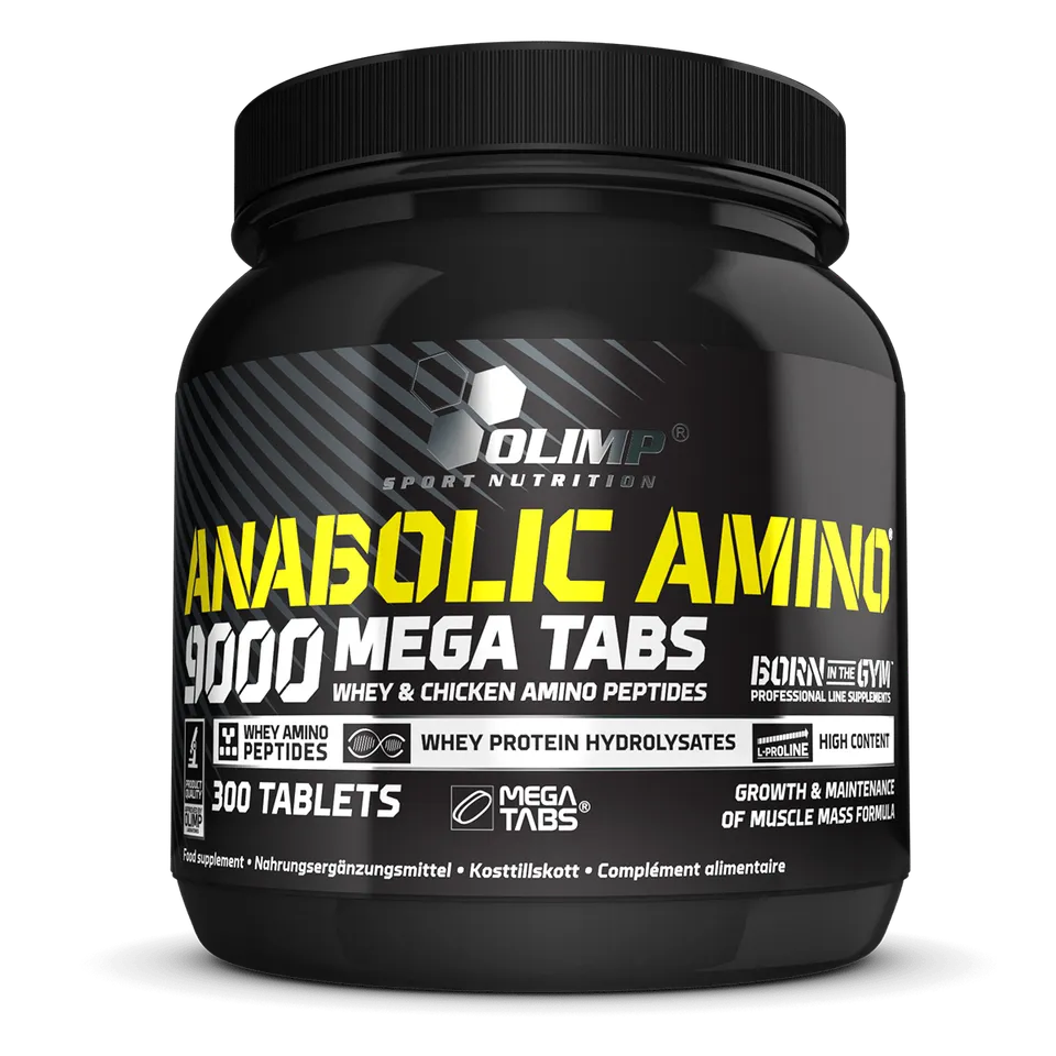 Olimp Anabolic Amino 9000 Mega Tabs 300 comprimés muscle
