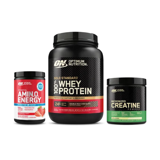 Optimum Nutrition Advantage pack whey créatine énergie 2 lbs