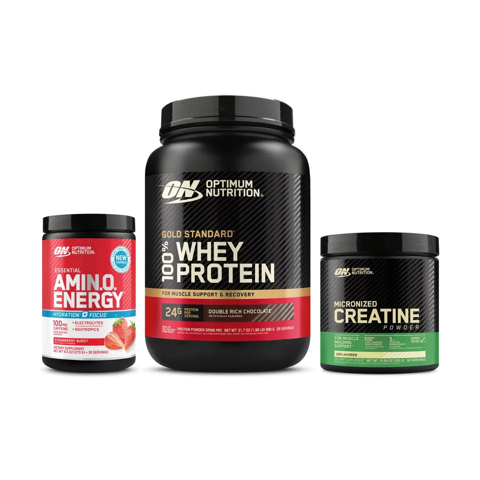 Optimum Nutrition Advantage pack whey créatine énergie 2 lbs