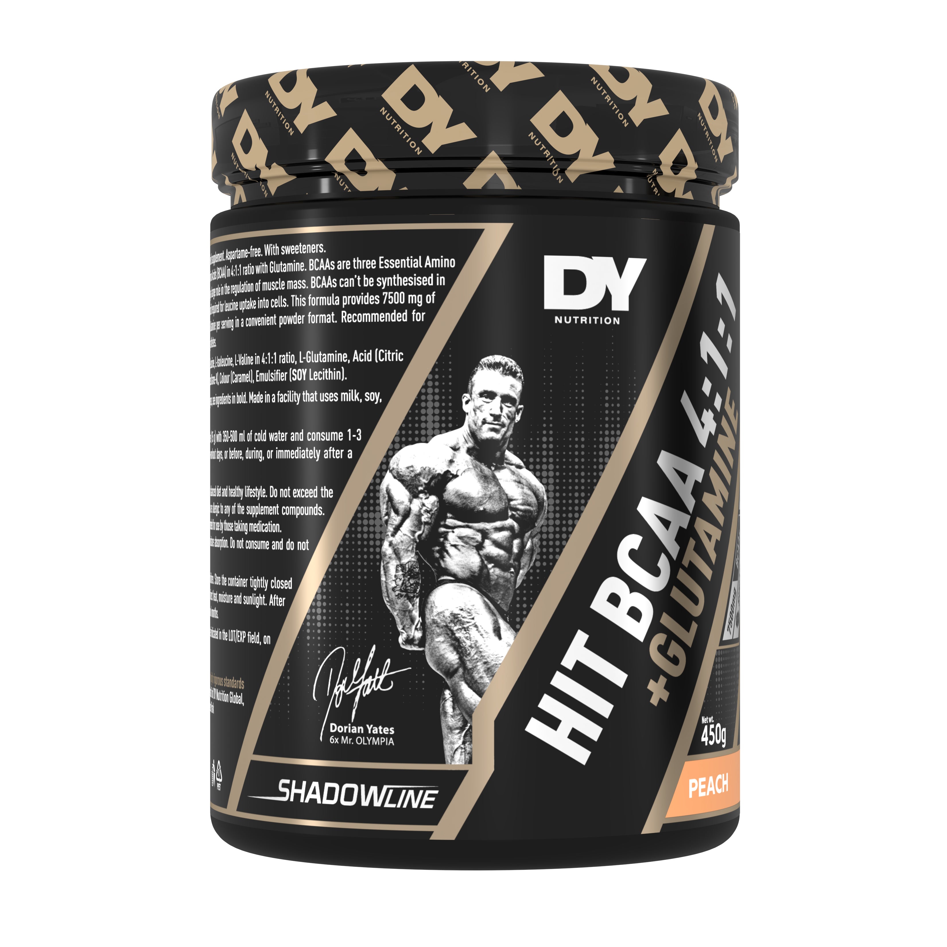 DY HIT BCAA 4:1:1 Glutamine 450g poudre fraise