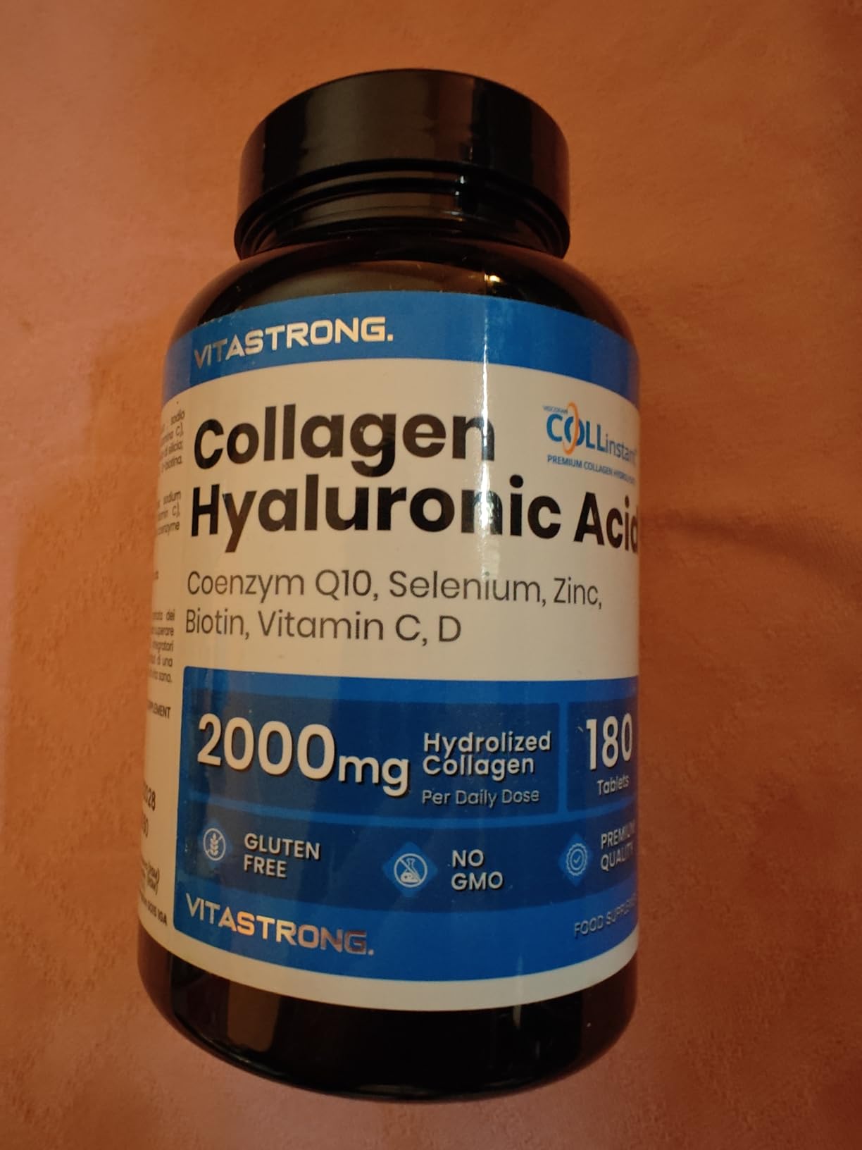 Vitastrong Beauté collagène comprimés 180 acide hyaluronique
