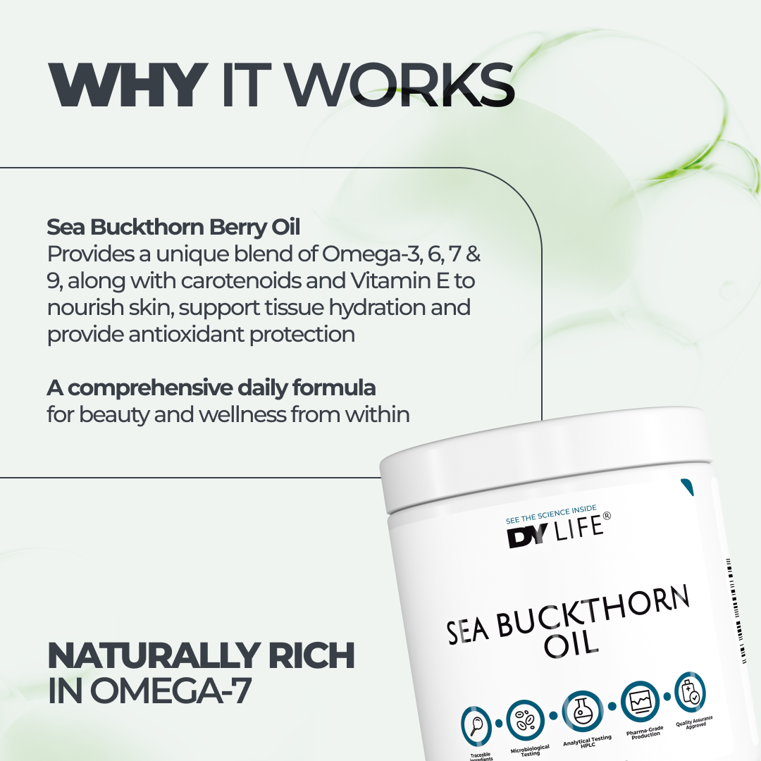 DY Life Huile d'Argousier Gélules 60 Capsules Oméga-7