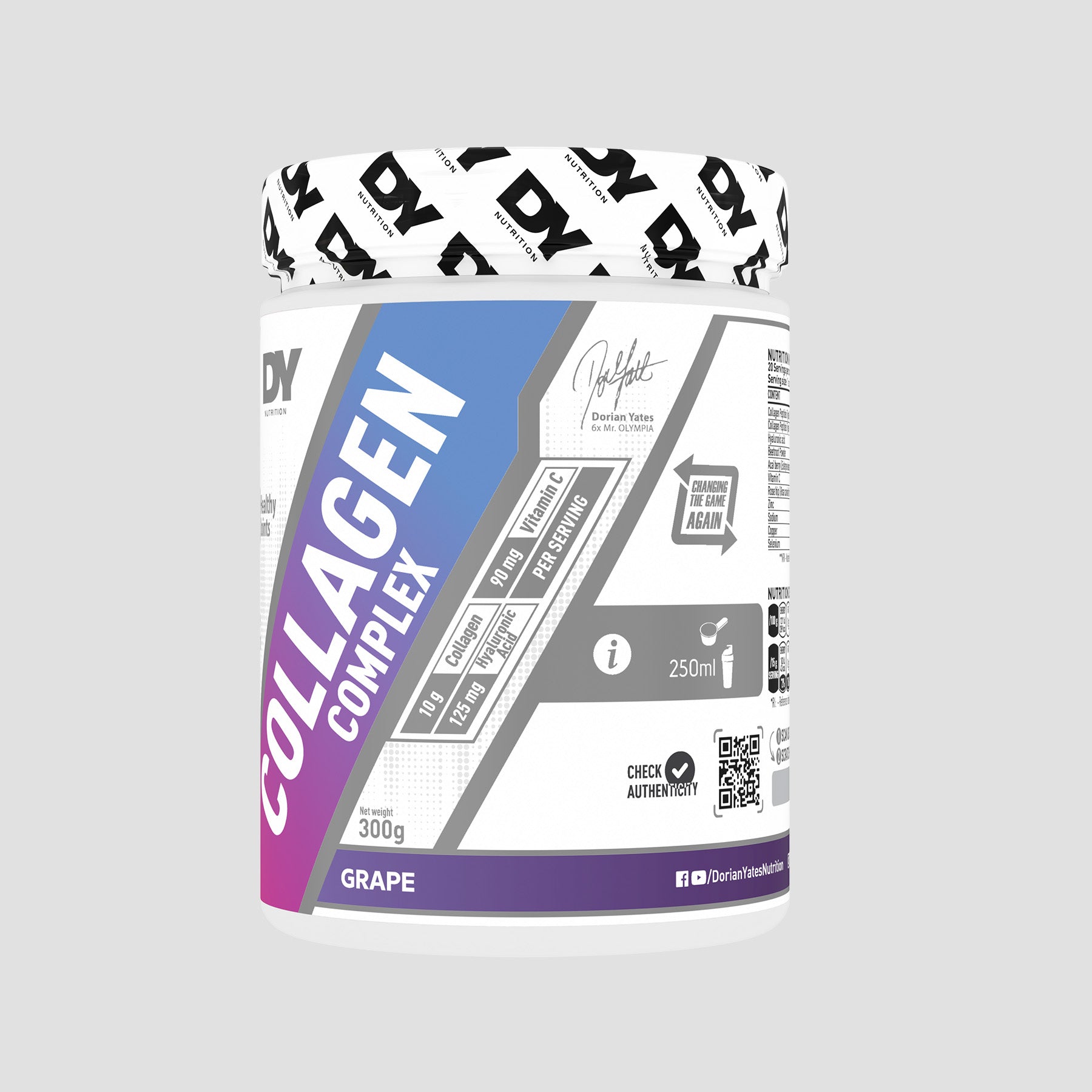 DY Nutrition Collagen Complex collagène poudre articulations peau
