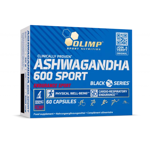 Olimp Ashwagandha 600 Sport Edition gélules 60 stress énergie
