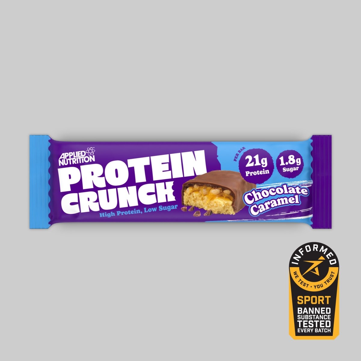 Applied Nutrition Crunch barre protéinée chocolat lait caramel 1 barre