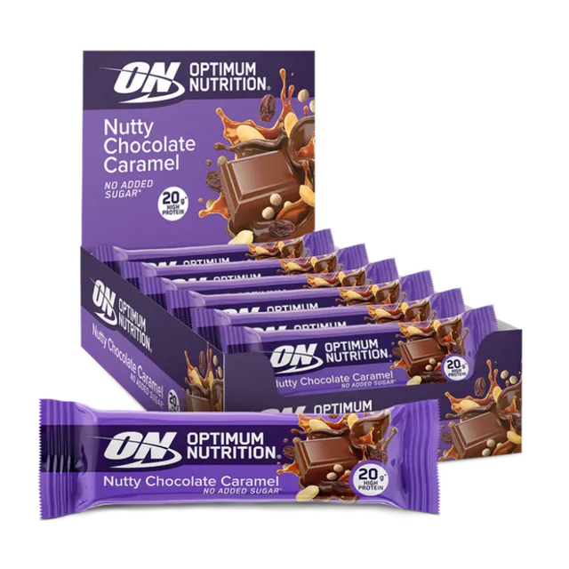 Optimum Nutrition Protein Bars barre protéinée 70 g nutty chocolate caramel 20g