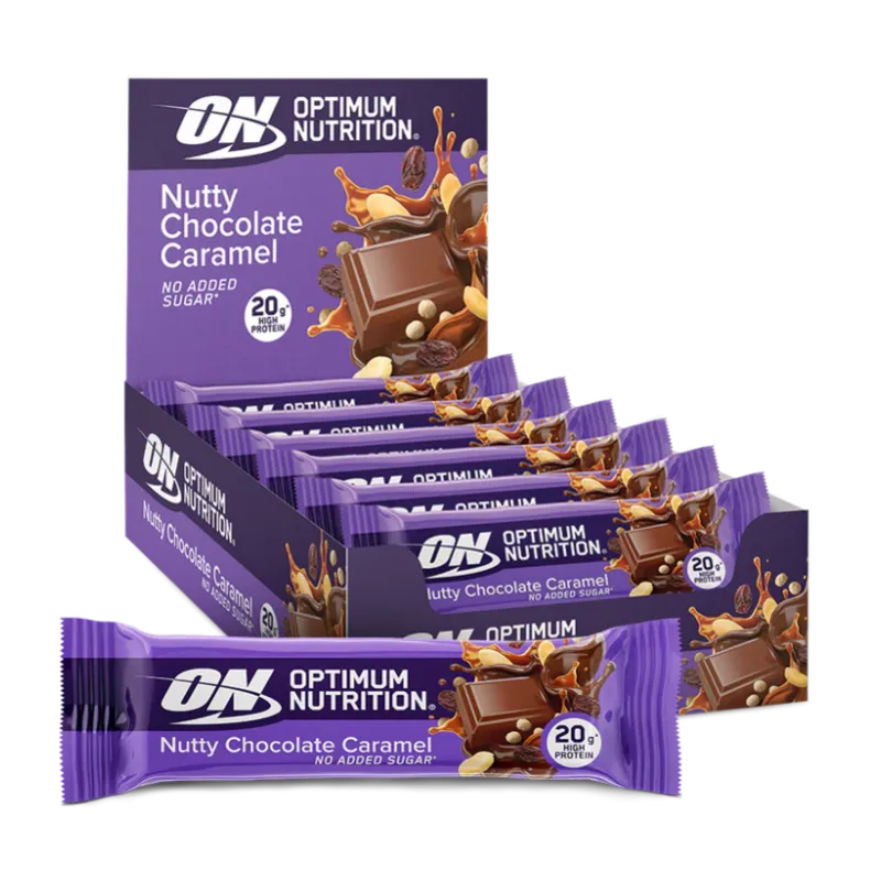 Optimum Nutrition Protein Bars barre protéinée 70 g nutty chocolate caramel 20g