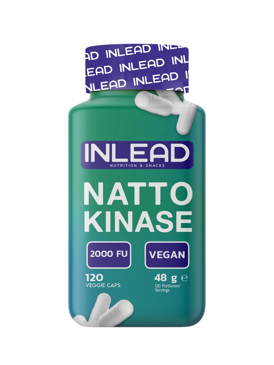 Inlead Nattokinase gélules soja fermenté 120 gélules vegan