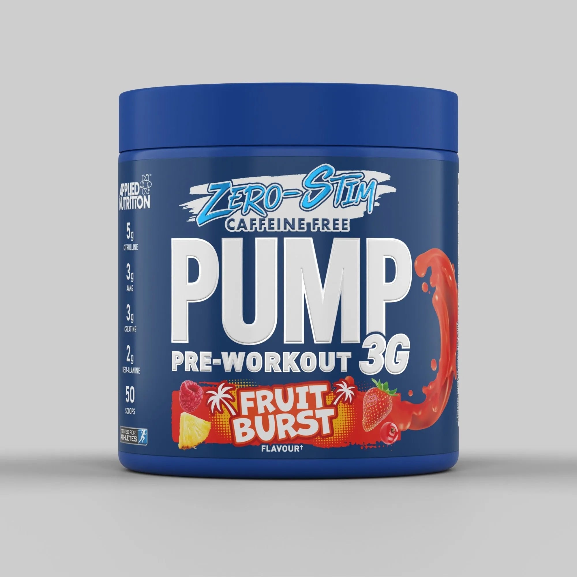 Applied ABE Pump 3G Zero Stim Pré-Workout Icy Blue Raz 375g