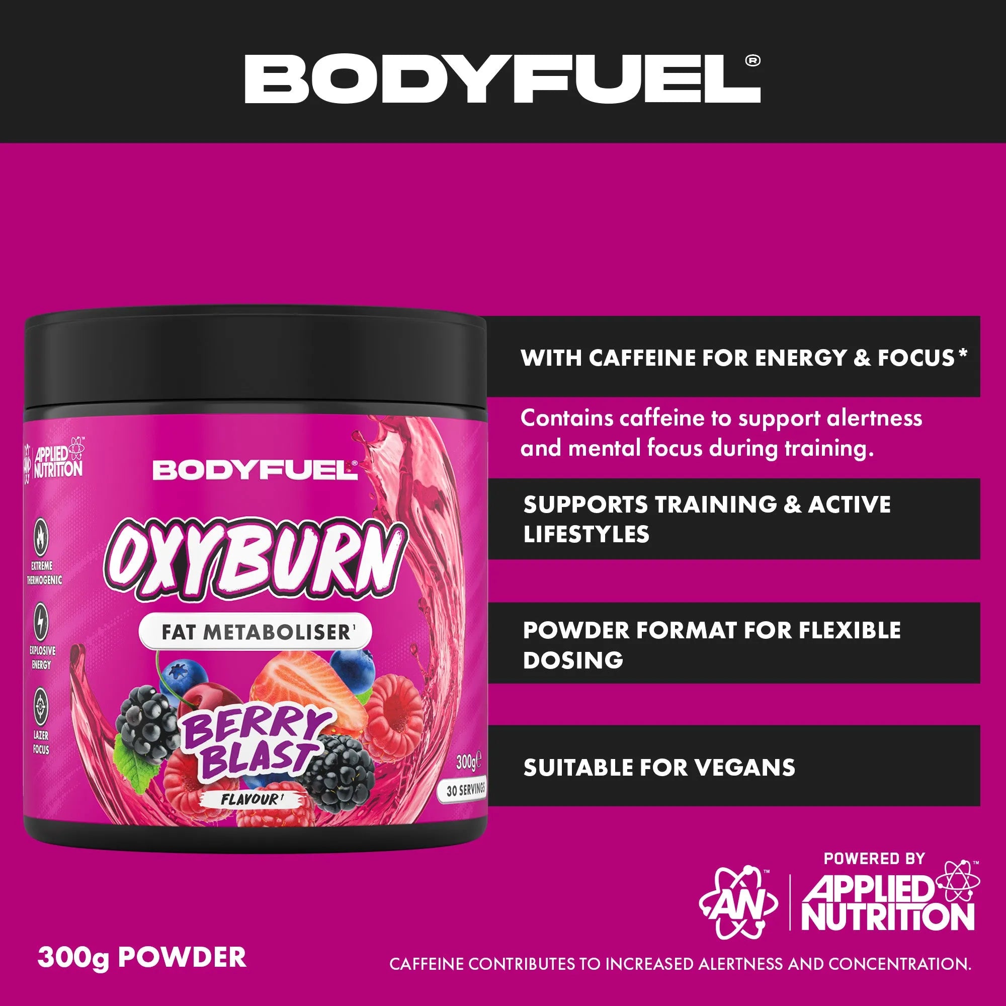 Applied Nutrition BodyFuel OxyBurn poudre cola