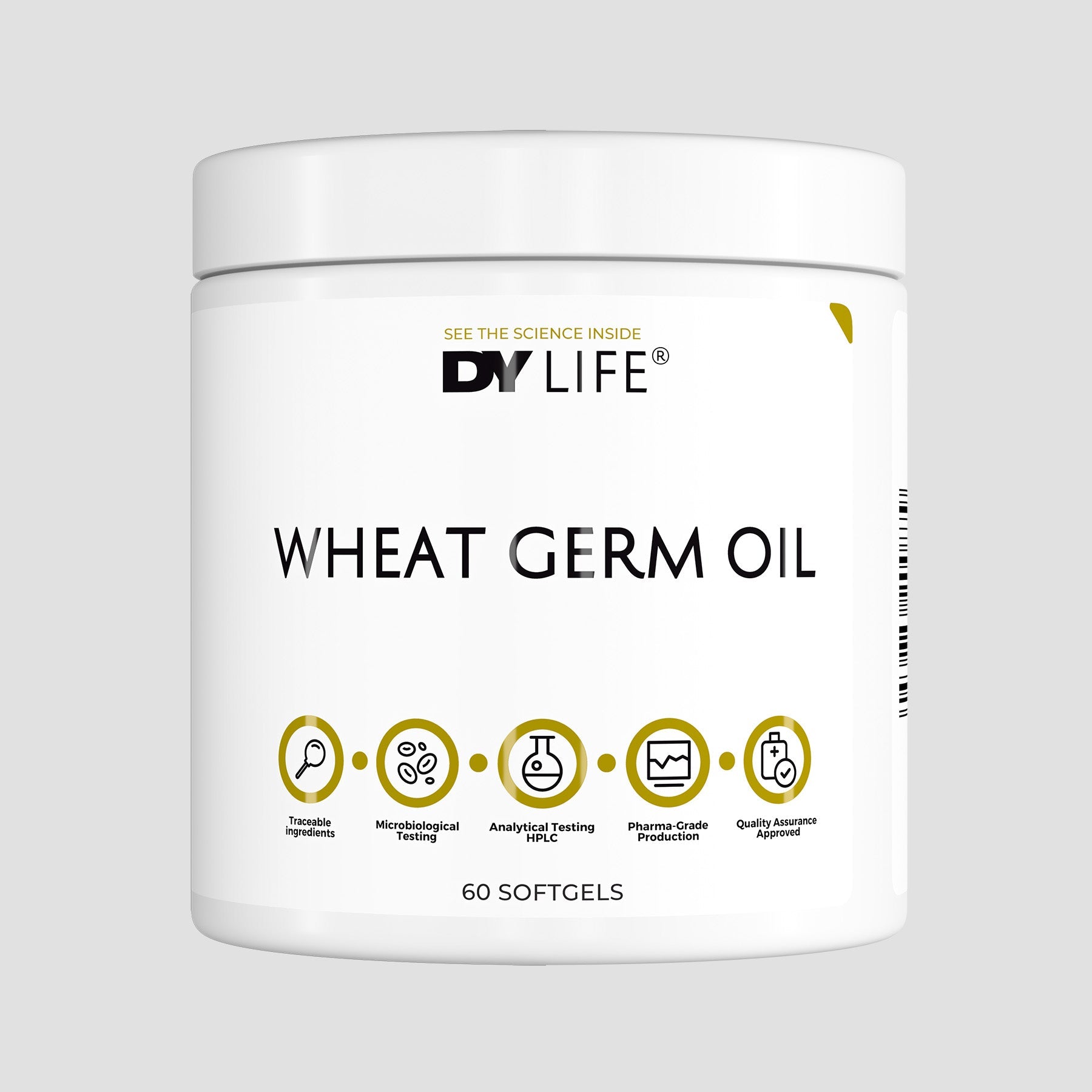 DY Nutrition DY Life huile germe de blé 60 softgels vitamine E