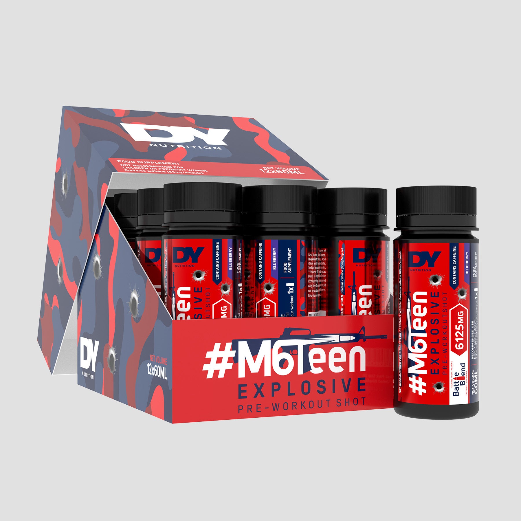 DY Nutrition M6Teen Pré-Workout 12x60ml pêche