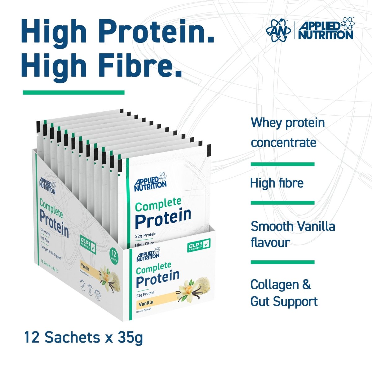 Applied Nutrition Complete Protein whey vanille 1 sachet 22g