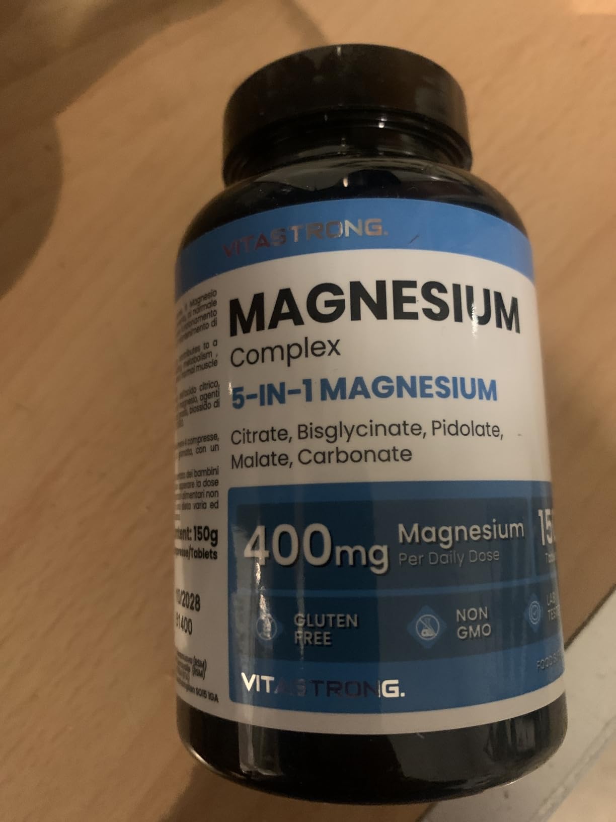 Vitastrong Magnésium Complexe 5-en-1 comprimés 150 400 mg