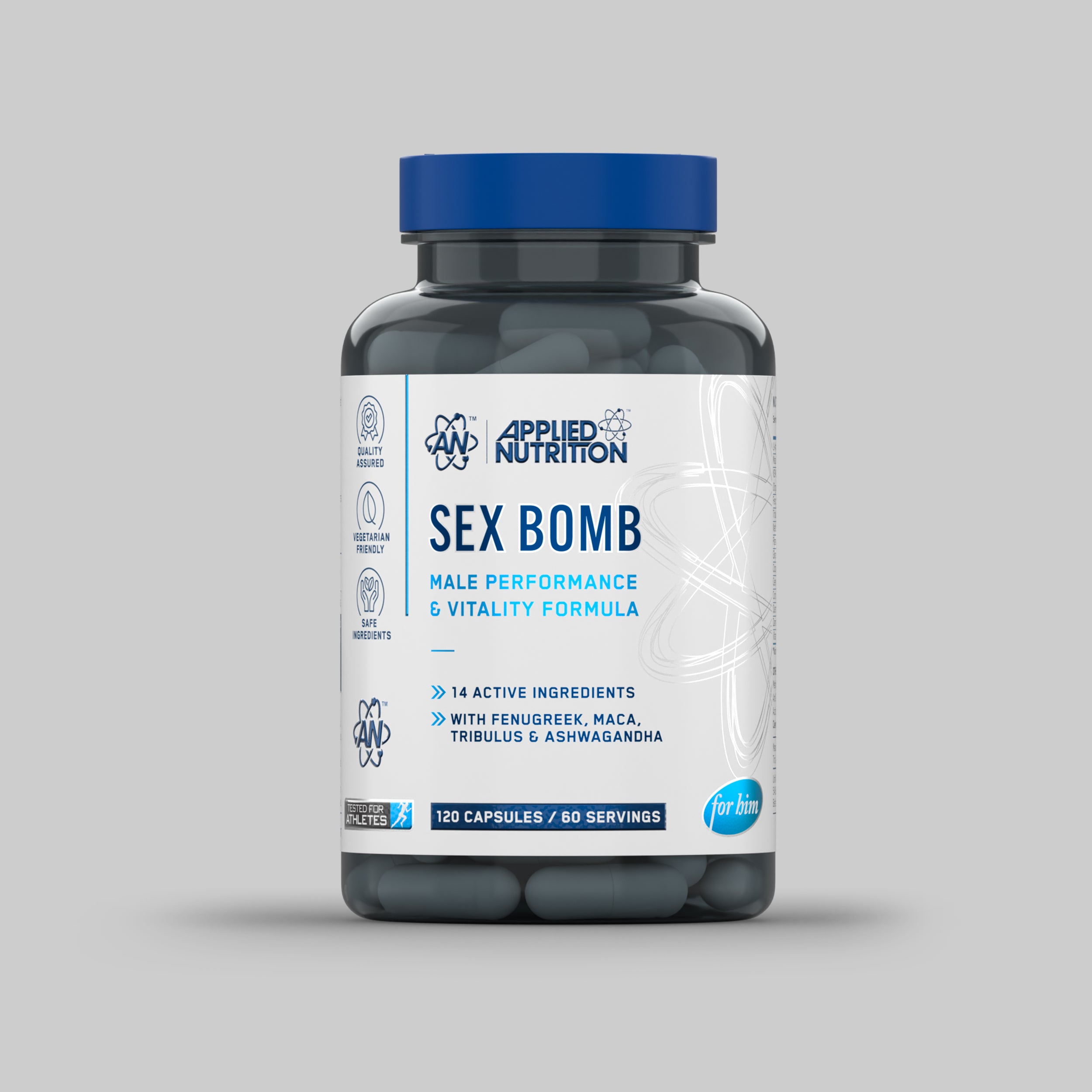 Applied Nutrition Sex Bomb For Him 120 gélules libido homme