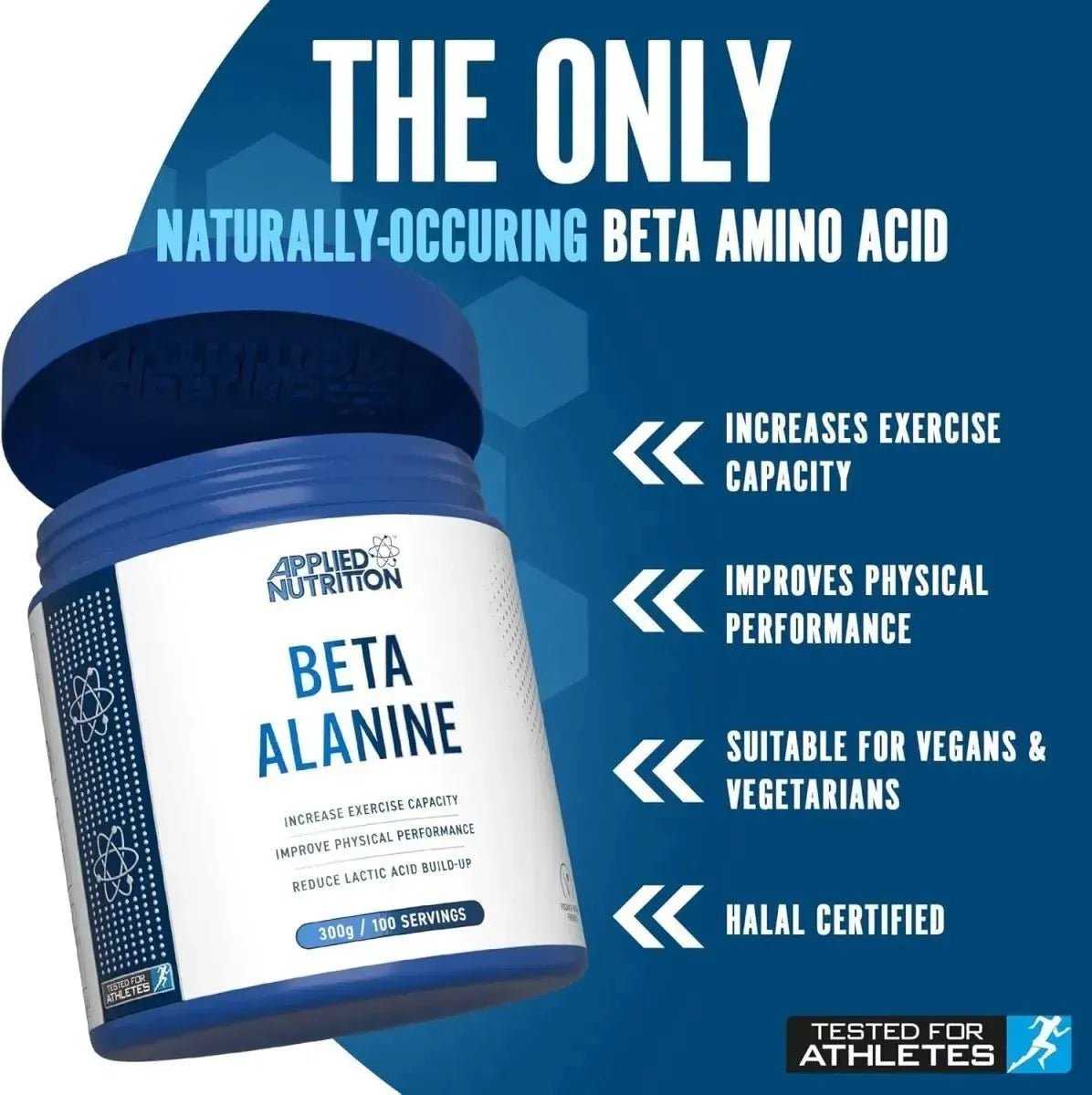 Applied Nutrition Beta-Alanine poudre neutre 300g 100 doses
