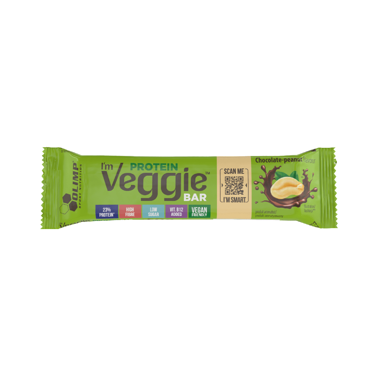 Olimp I'm Veggie Bar + barre vegan 50 g protéines végétales