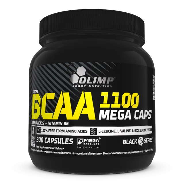 Olimp BCAA 1100 Mega Caps acides aminés 300 gélules