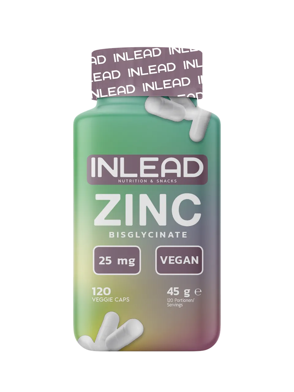 Inlead Mineralstoffe Zinc Bisglycinate gélules 120 caps vegan