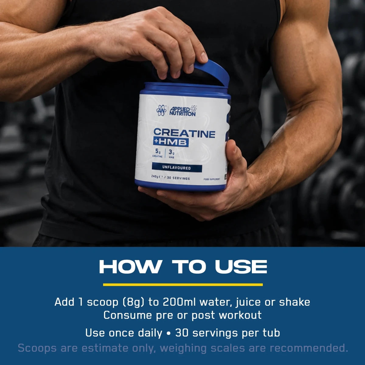 Applied Nutrition Creatine + HMB poudre neutre 240 g