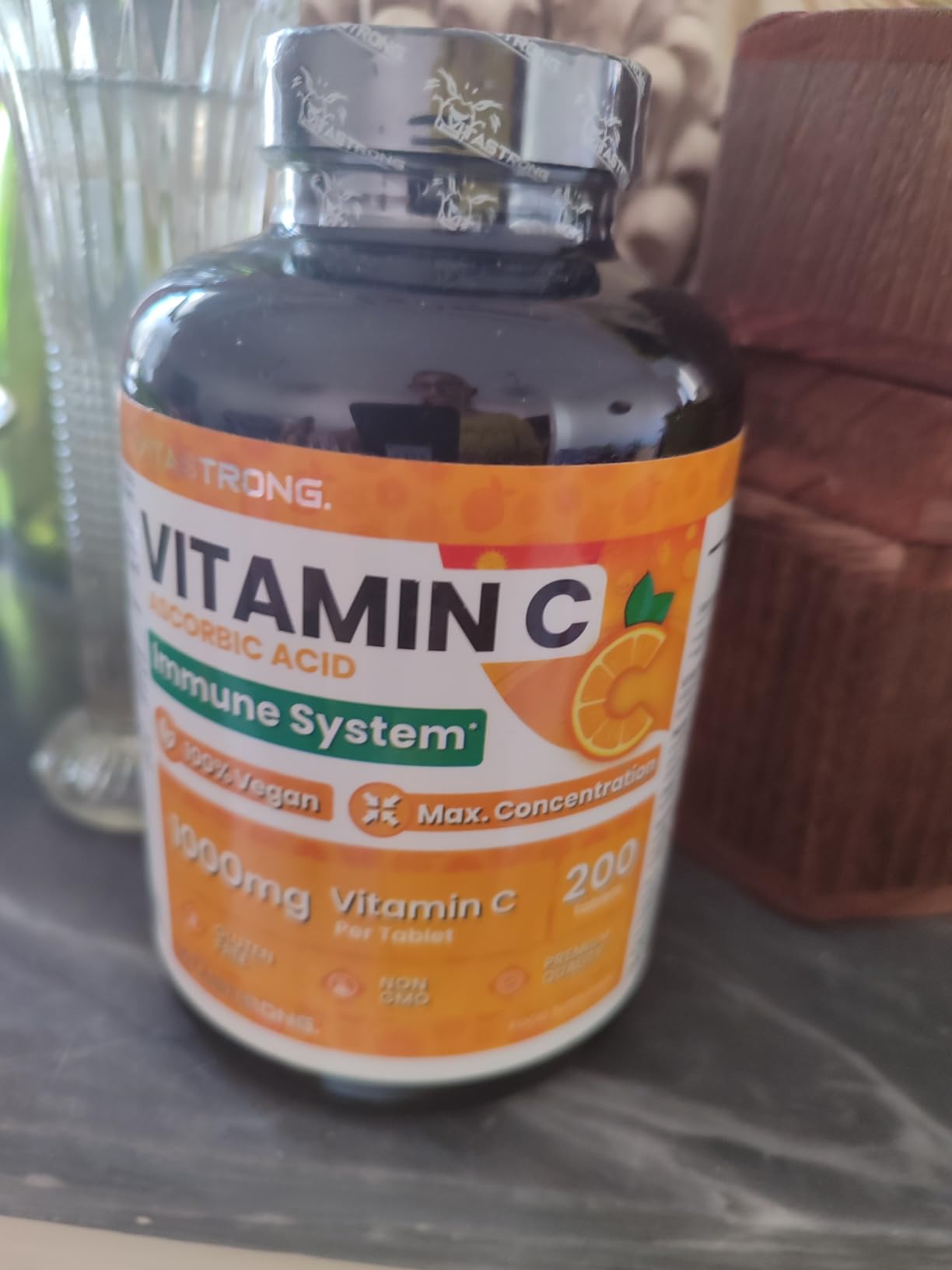Vitastrong Vitamine C 1000 mg Zinc comprimés vegan immunité
