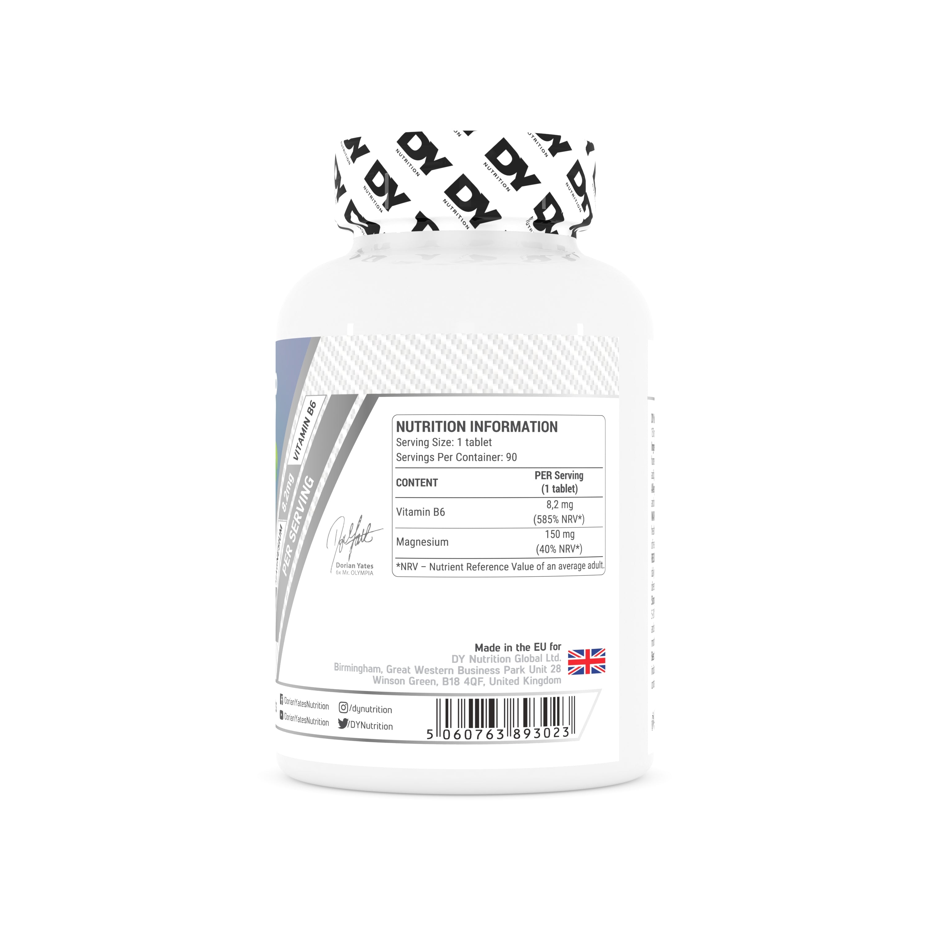 DY Nutrition Magnésium + Vitamine B6 Comprimés bio