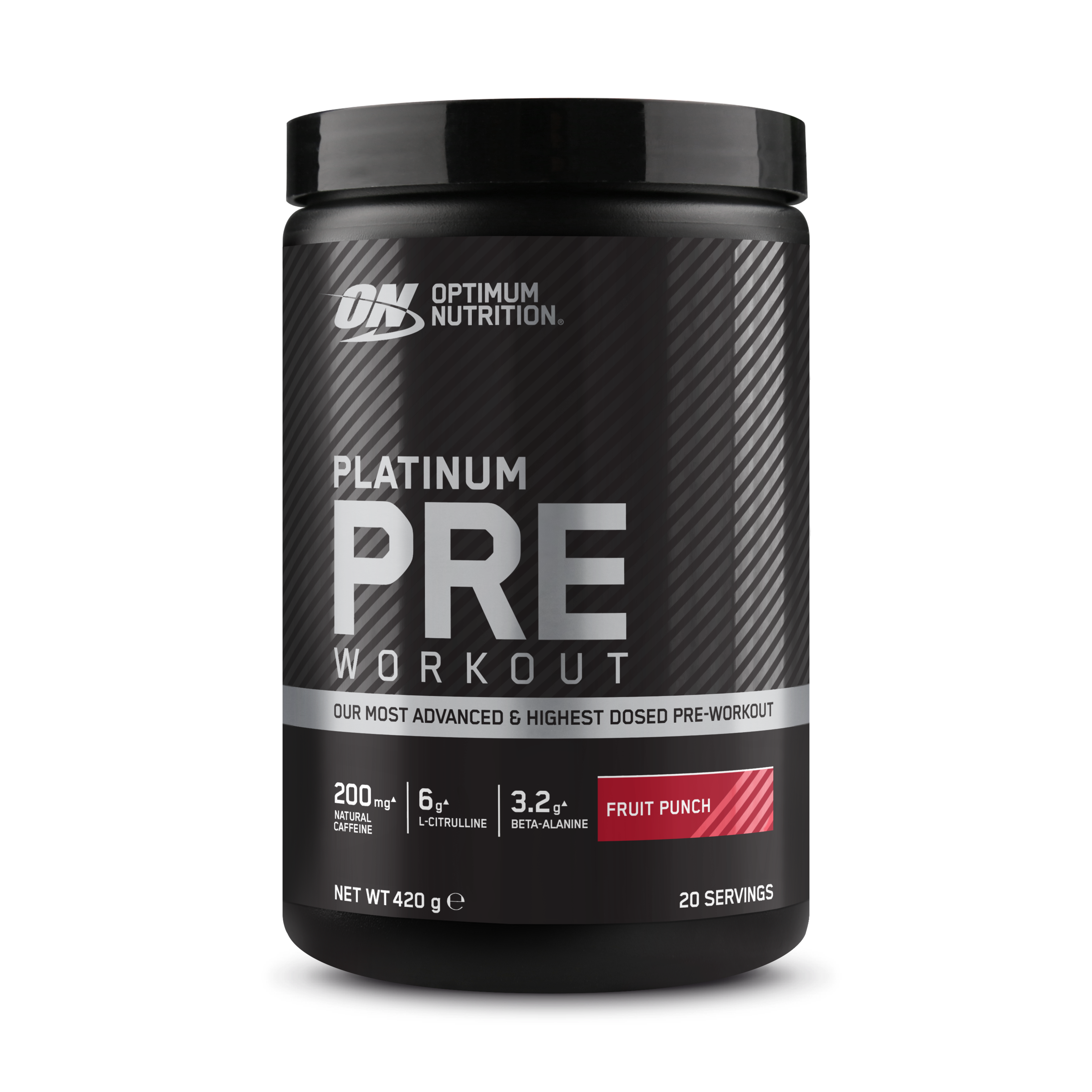 Optimum Platinum Pre-Workout Fruit Punch 420 g Caféine
