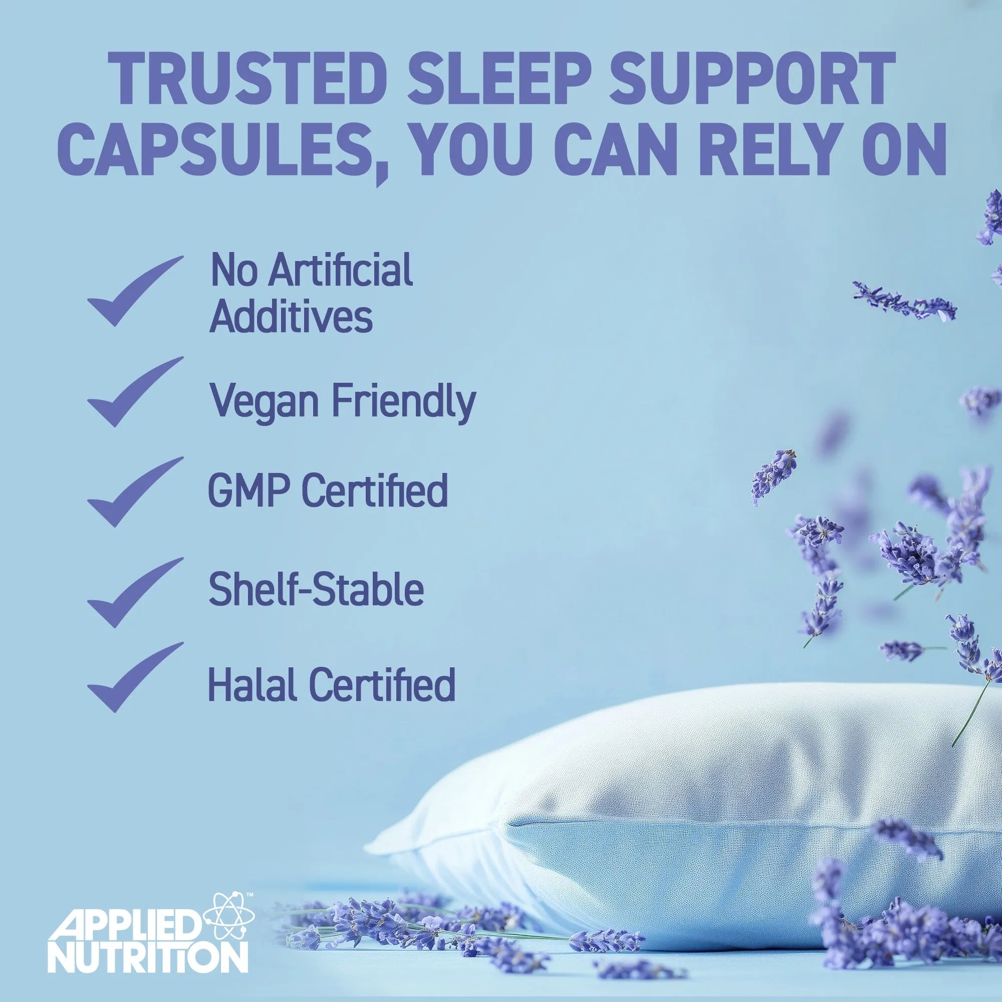 Applied Nutrition Sleep Support gélules sommeil 60 caps nature